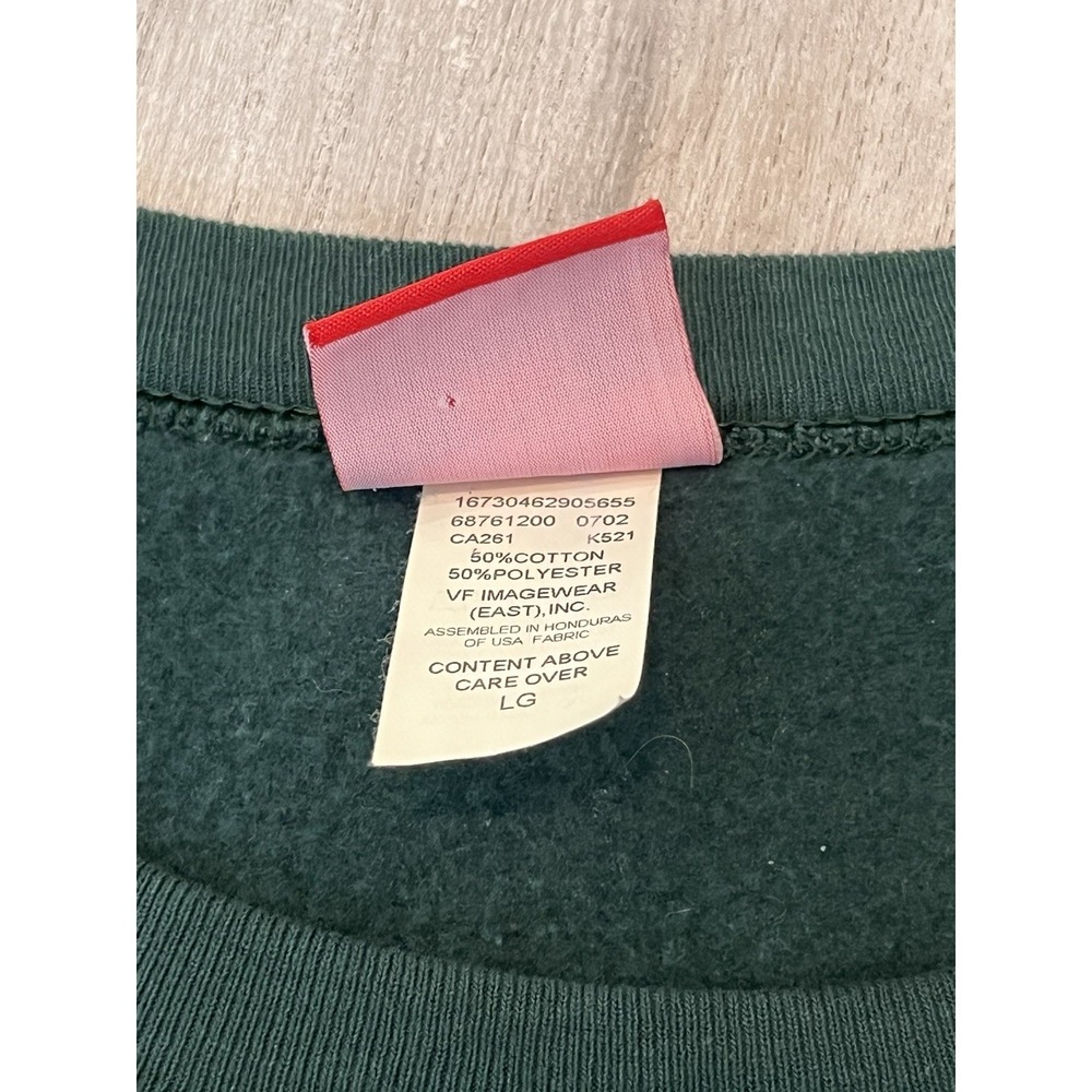 Men's VTG NFL Packers Embroidered Green Crewneck Sweater L - Picture 4 of 7